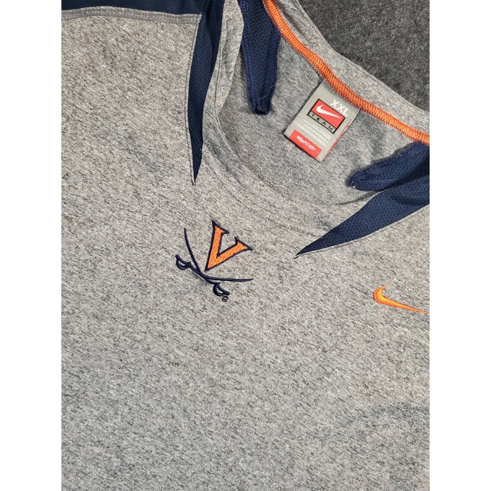 Vintage Virginia Cavaliers Shirt Mens XXL Gray Football Athletic 90s Nike Team